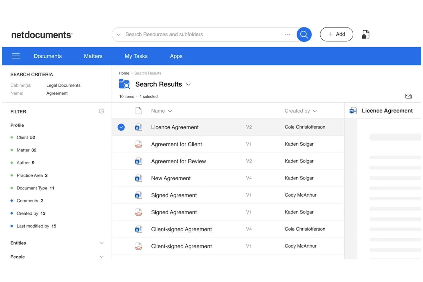 NetDocuments screenshot - 22 Best Email Filing Software in 2026