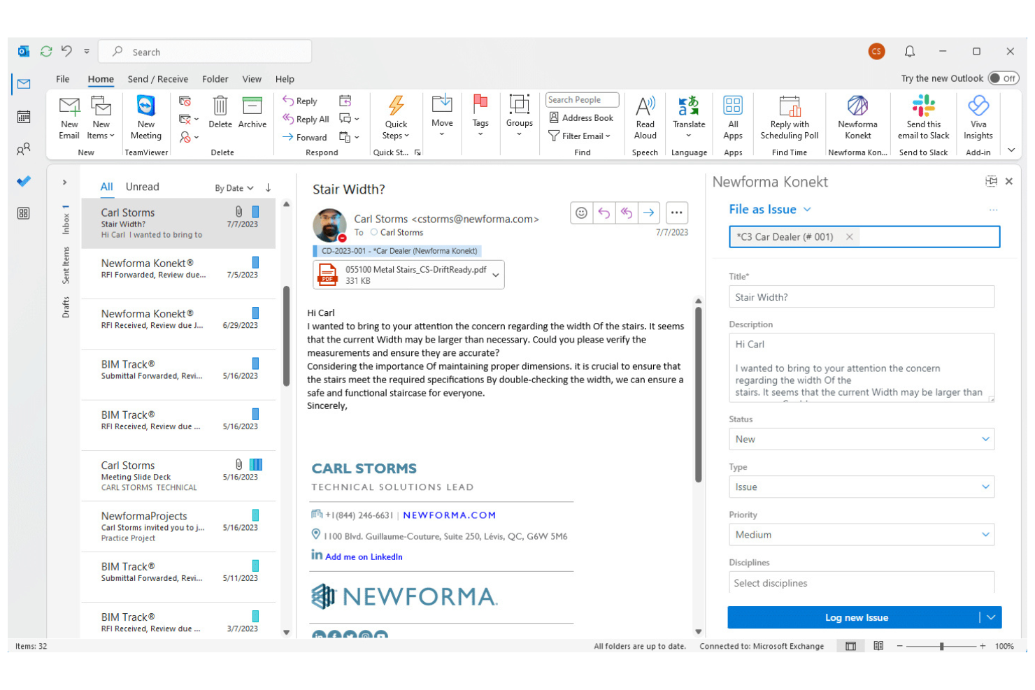 Newforma screenshot - 10 Best Email Filing Software in 2026