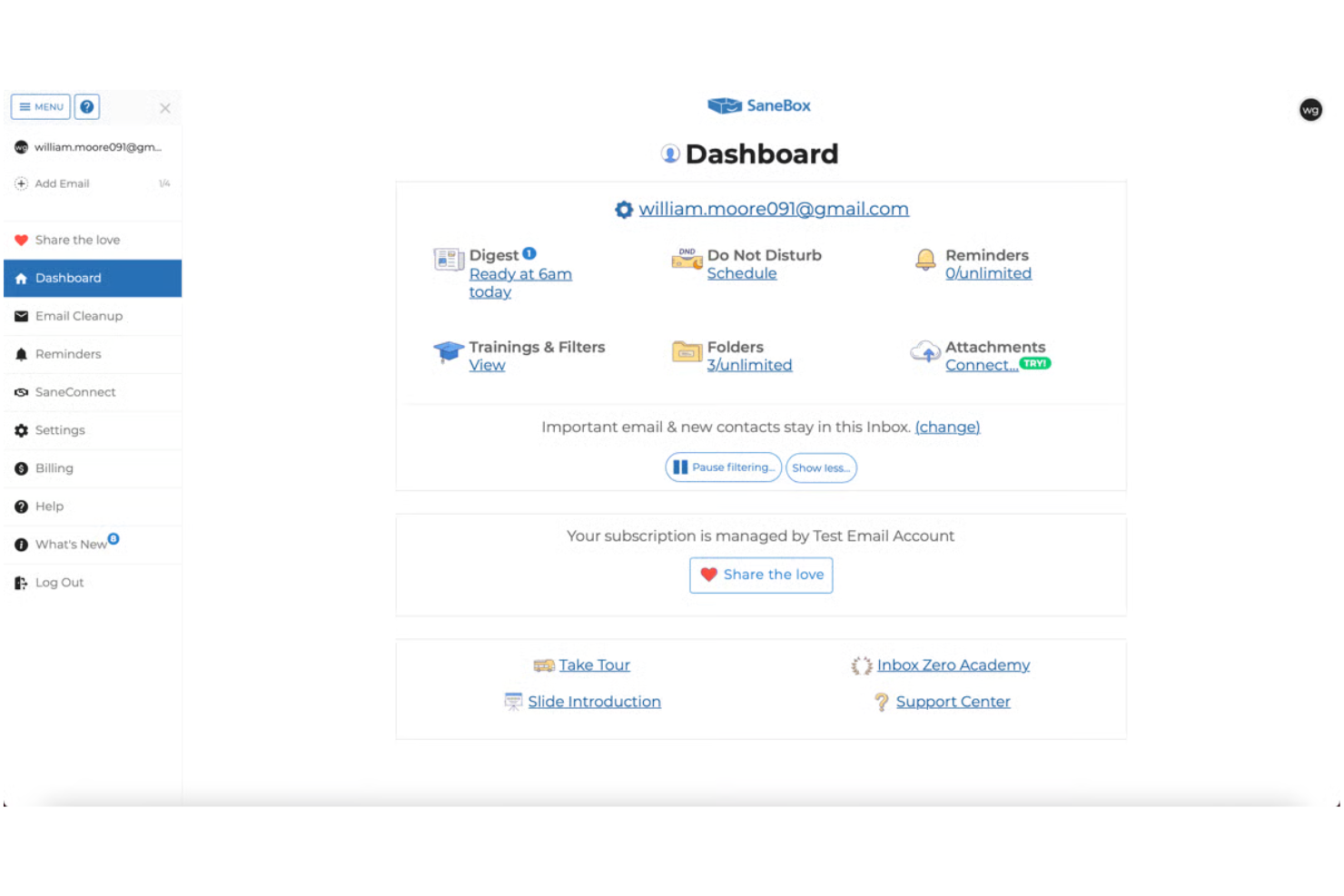 SaneBox screenshot - 22 Best Email Filing Software in 2026