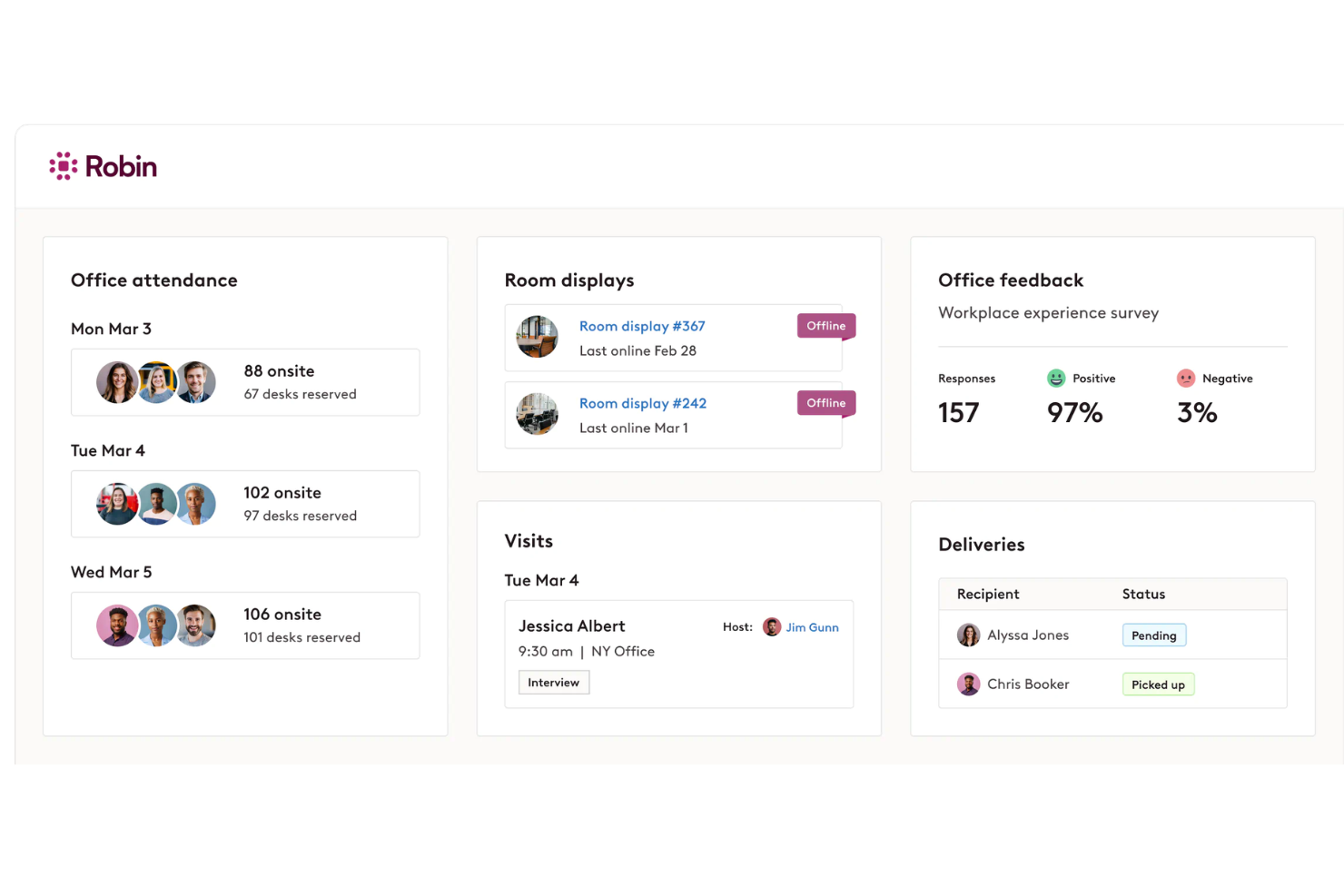 Robin screenshot - 15 Best Hot Desk Booking Software in 2026