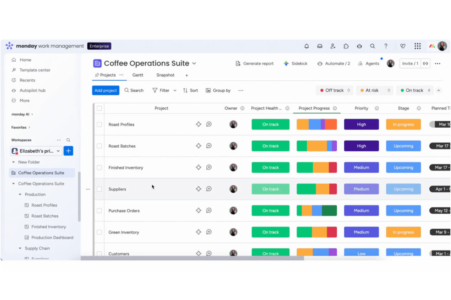 monday work management screenshot - 23 Best AI Project Portfolio Management Software in 2026