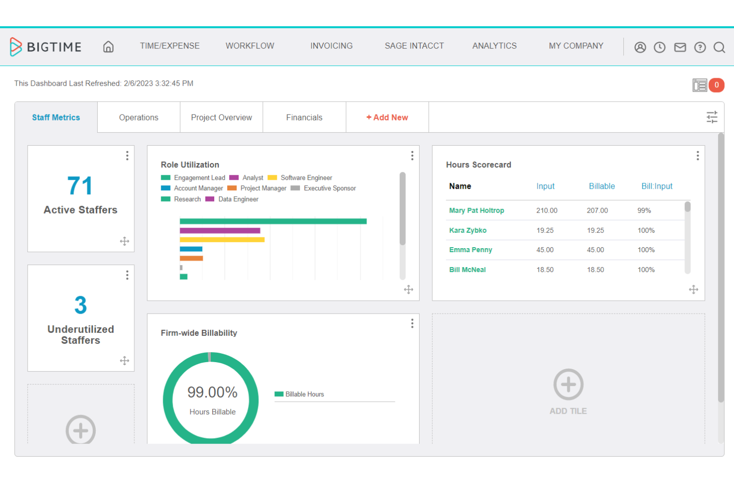 BigTime screenshot - 19 Best AI Professional Services Automation Software in 2026