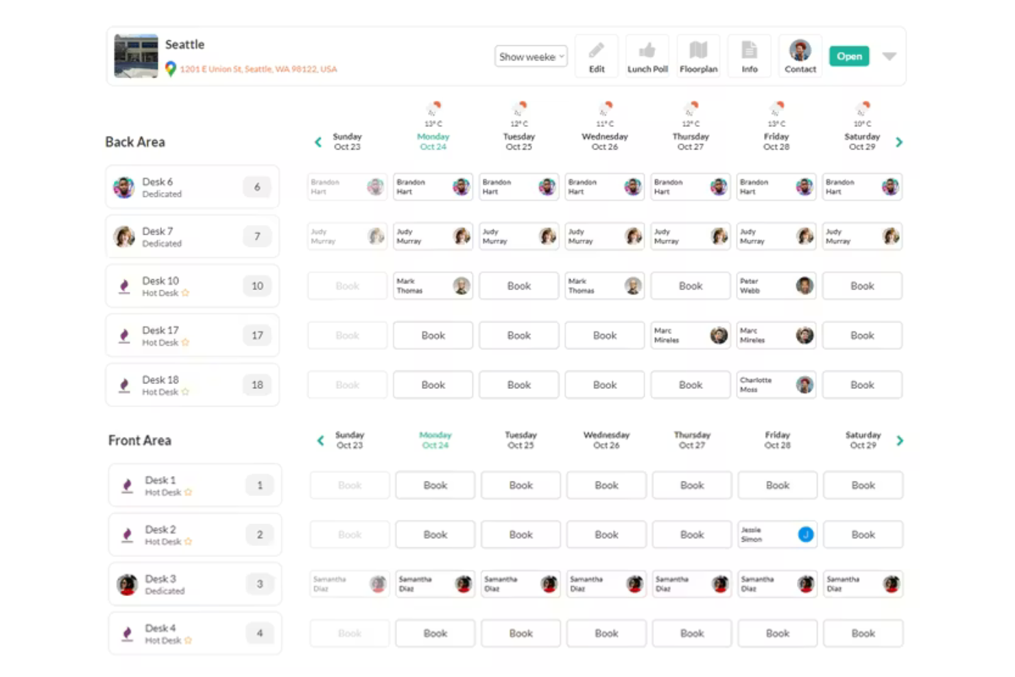Deskfound screenshot - 20 Best Free Hot Desk Booking Software in 2026