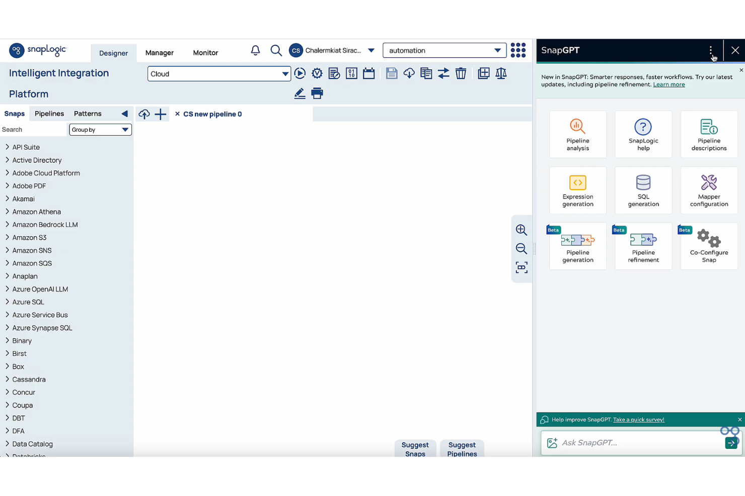 SnapLogic screenshot - 20 Best iPaaS Solutions in 2026
