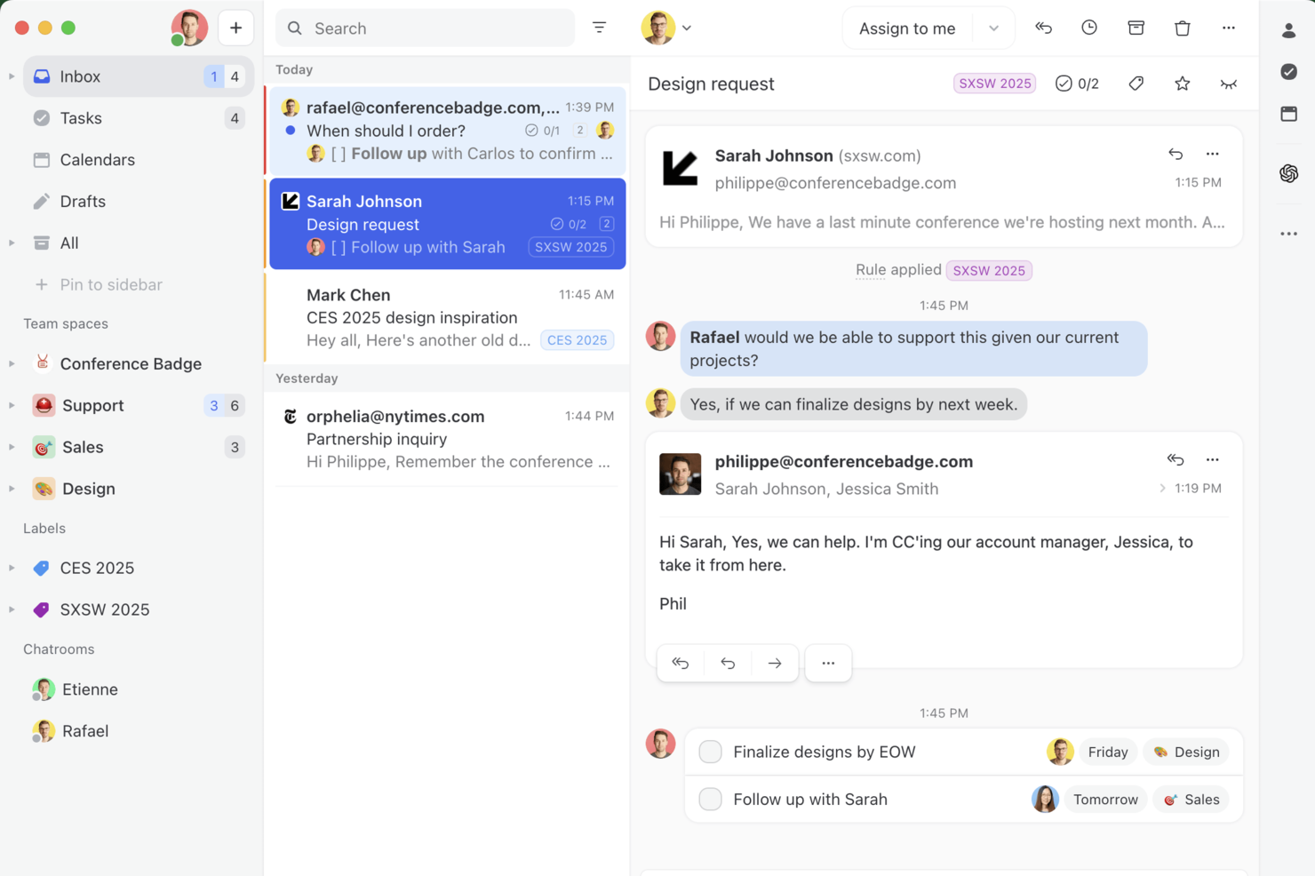 Missive screenshot - 25 Best Small Business Collaboration Software Review 2026