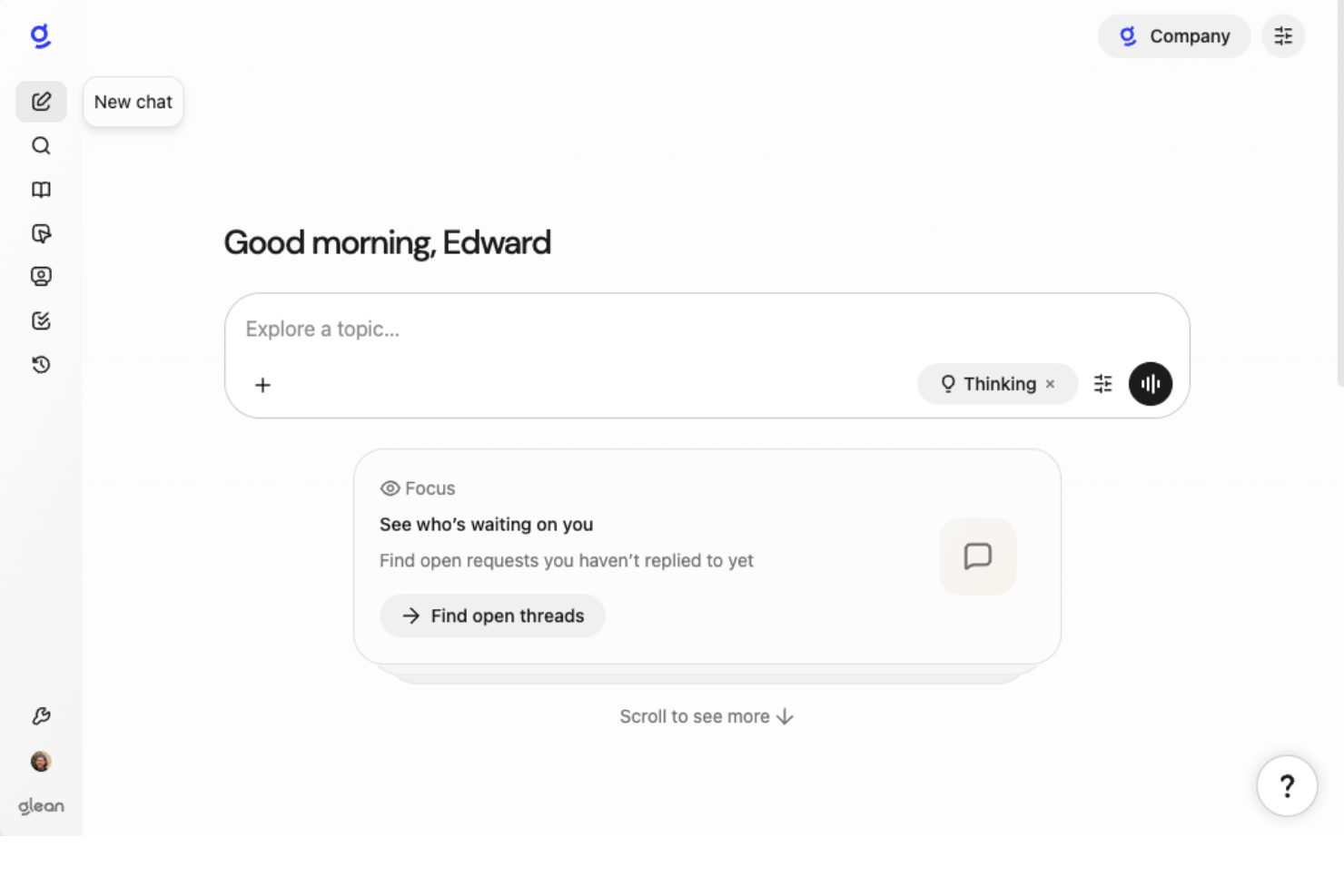Glean screenshot - 18 Best AI Knowledge Management Software in 2026