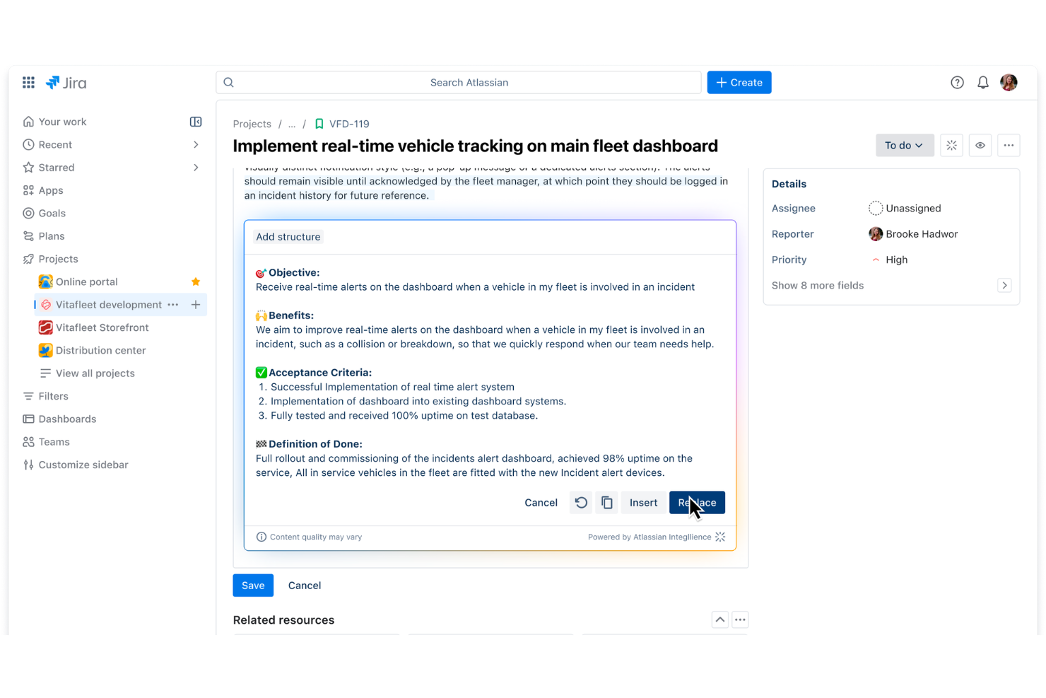Atlassian Rovo screenshot - 18 Best AI Knowledge Management Software in 2026