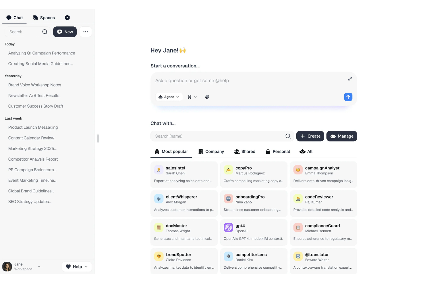 Dust screenshot - 18 Migliori Software di Gestione della Conoscenza AI nel 2026