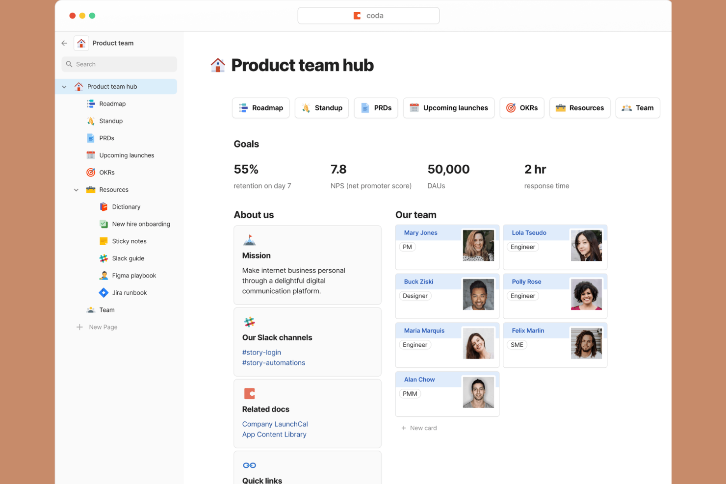 Coda screenshot - 10 Best Internal Wiki Software In 2026