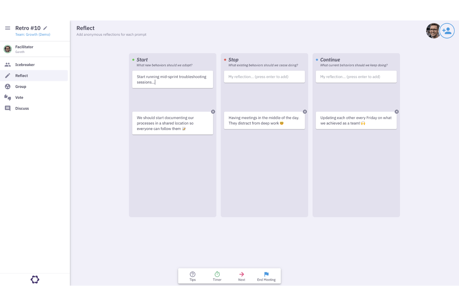 Parabol screenshot - 10 Best Meeting Management Software in 2026
