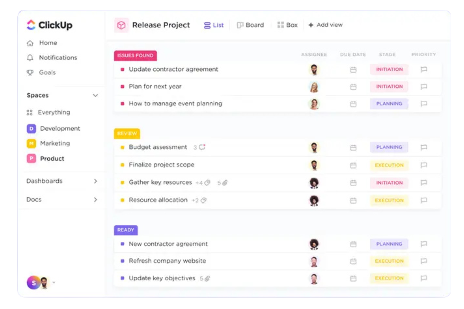 ClickUp Brain screenshot - 10 Best AI Backlog Management Software in 2026