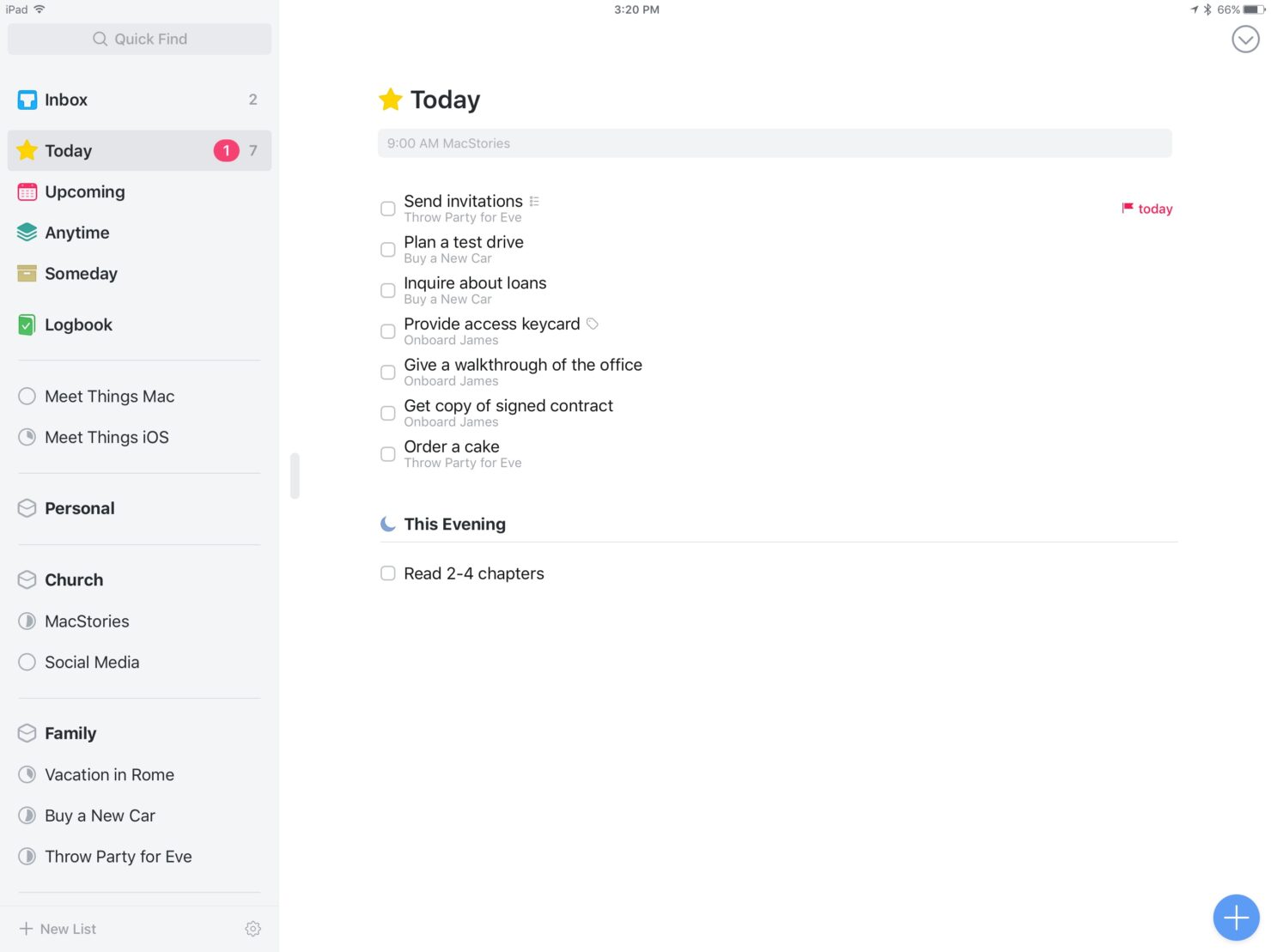 Things 3 helps you plan, organize, and complete tasks efficiently.