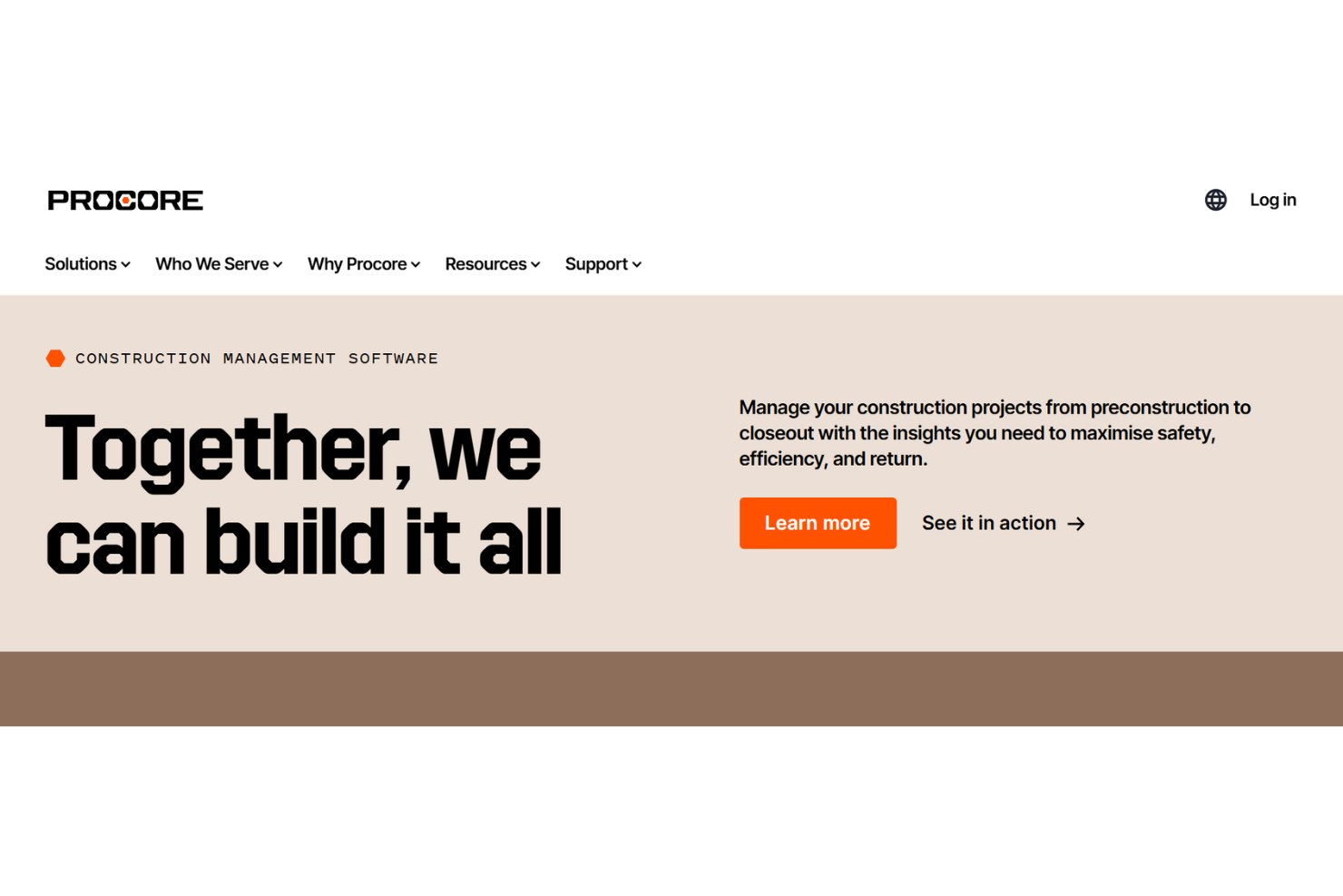 Procore is a cloud platform that helps construction teams manage projects end to end.