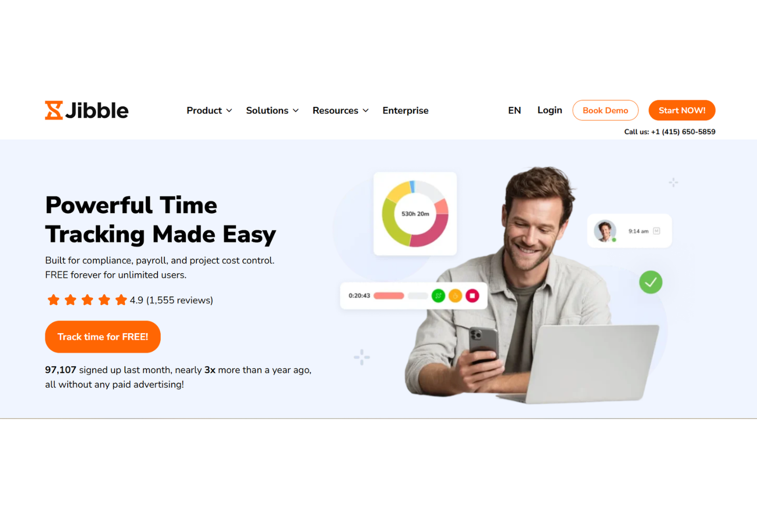 Jibble helps teams track work hours with simple and efficient time tracking tools.