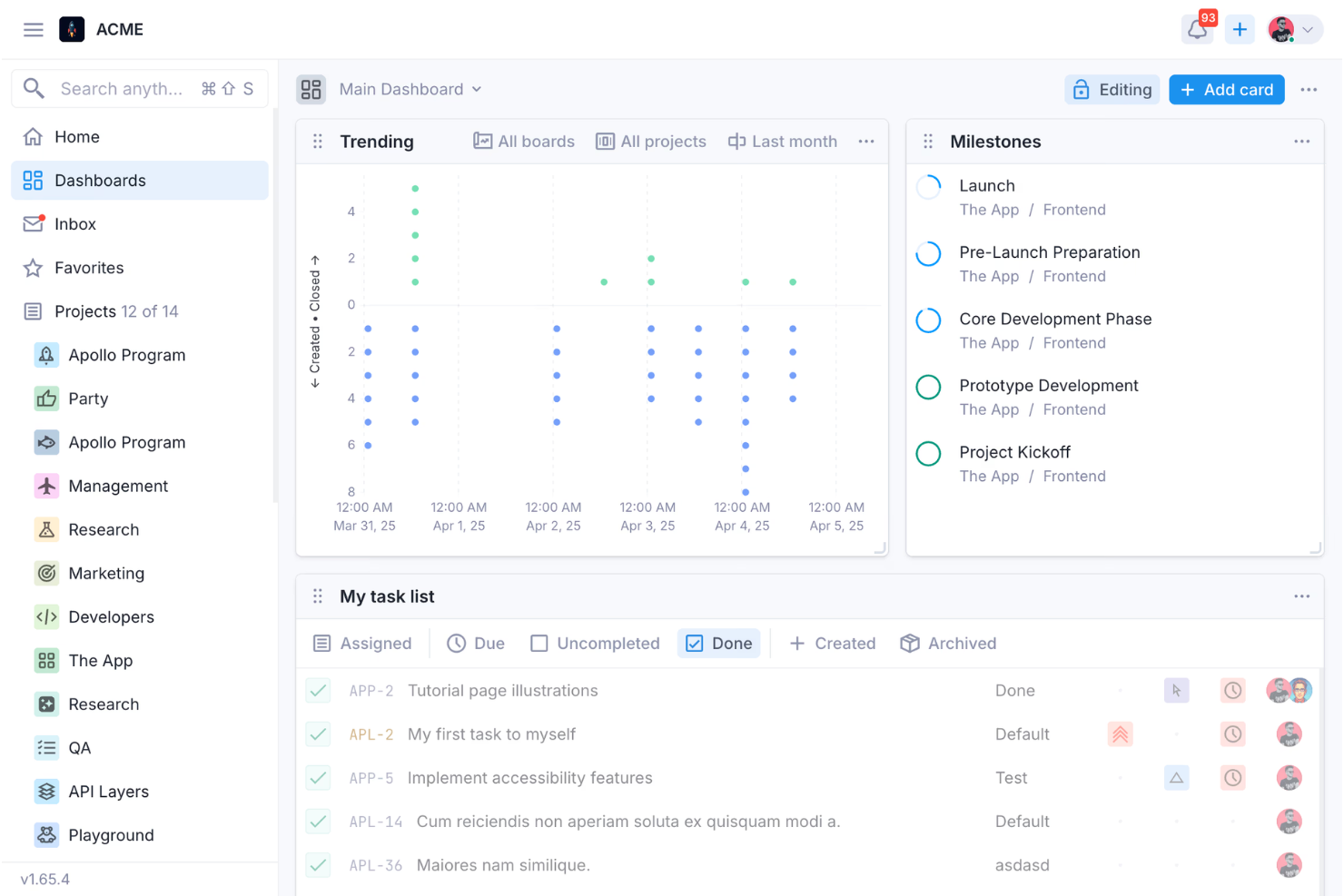Vaiz helps teams plan, track, and manage projects collaboratively.