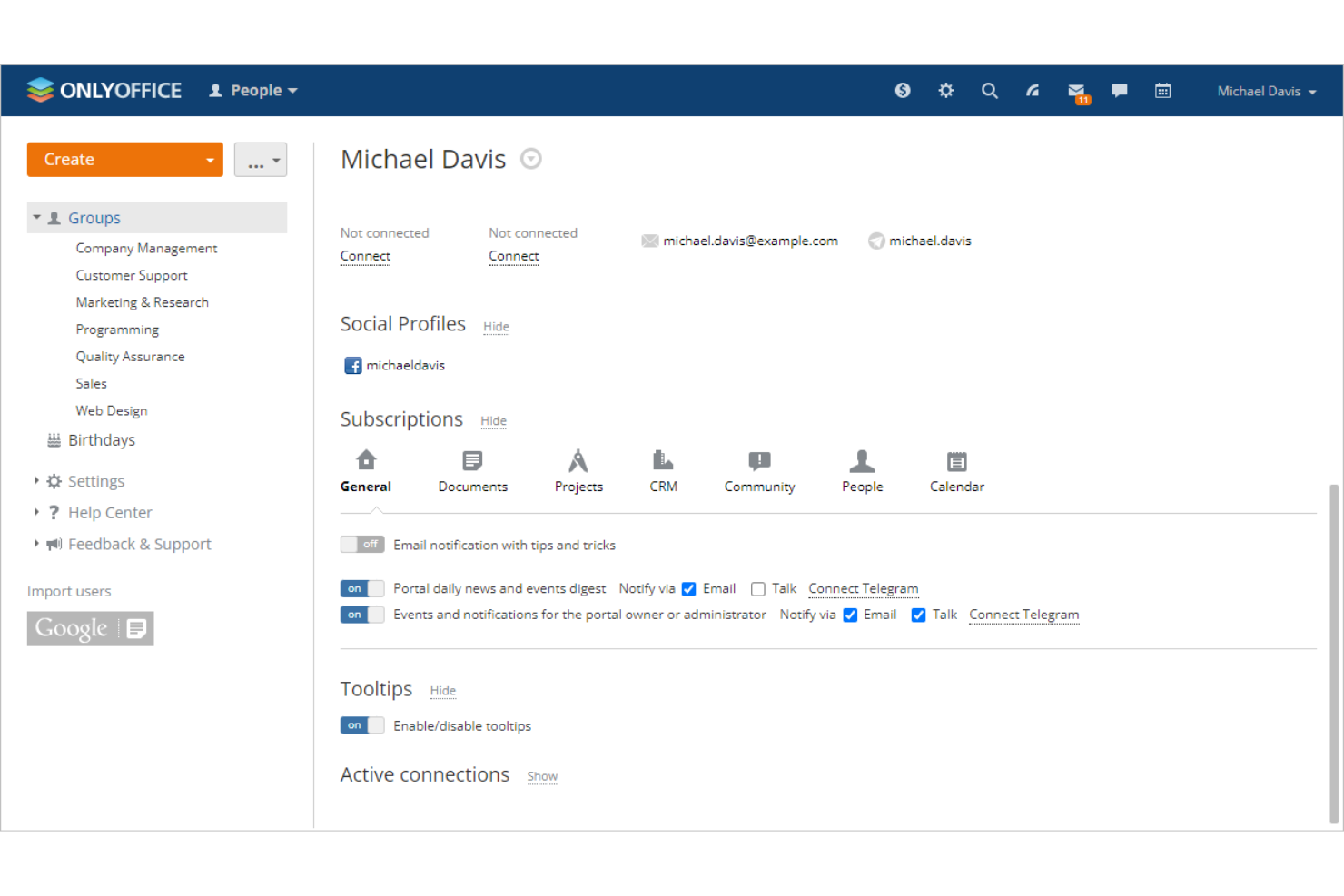 OnlyOffice manages documents and enables real-time collaboration in the cloud.