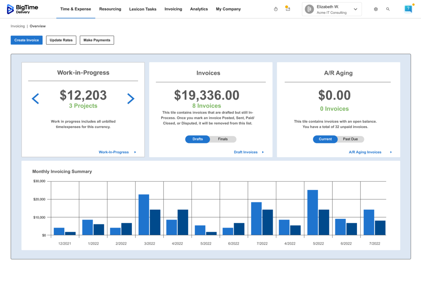 BigTime screenshot - 28 Best Professional Services Automation Software 2026