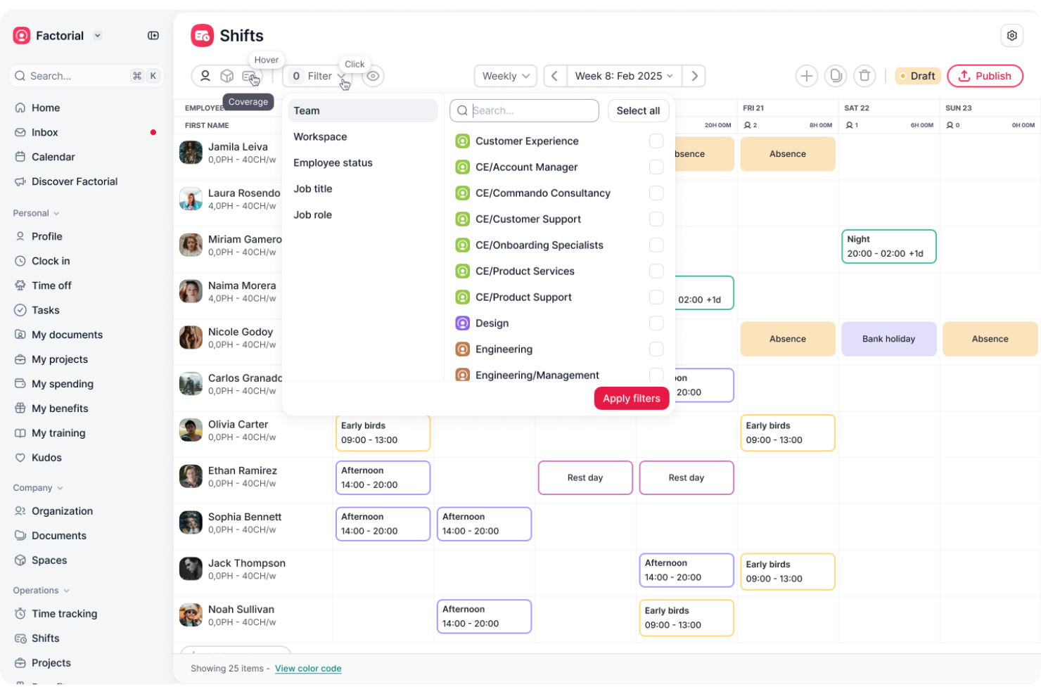 Factorial screenshot - 19 Best Automated Time Tracking Software Reviewed in 2026