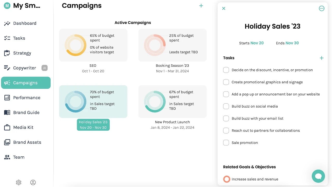 Enji screenshot - El Mejor Software para Gestión de Marketing de 2026