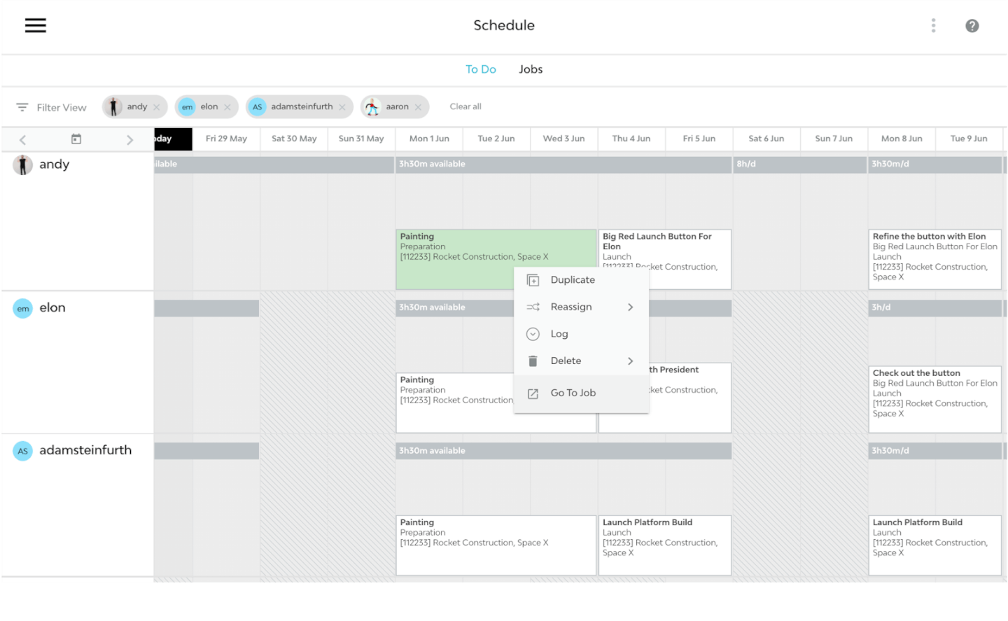 Screenshot Of Streamtime Schedule