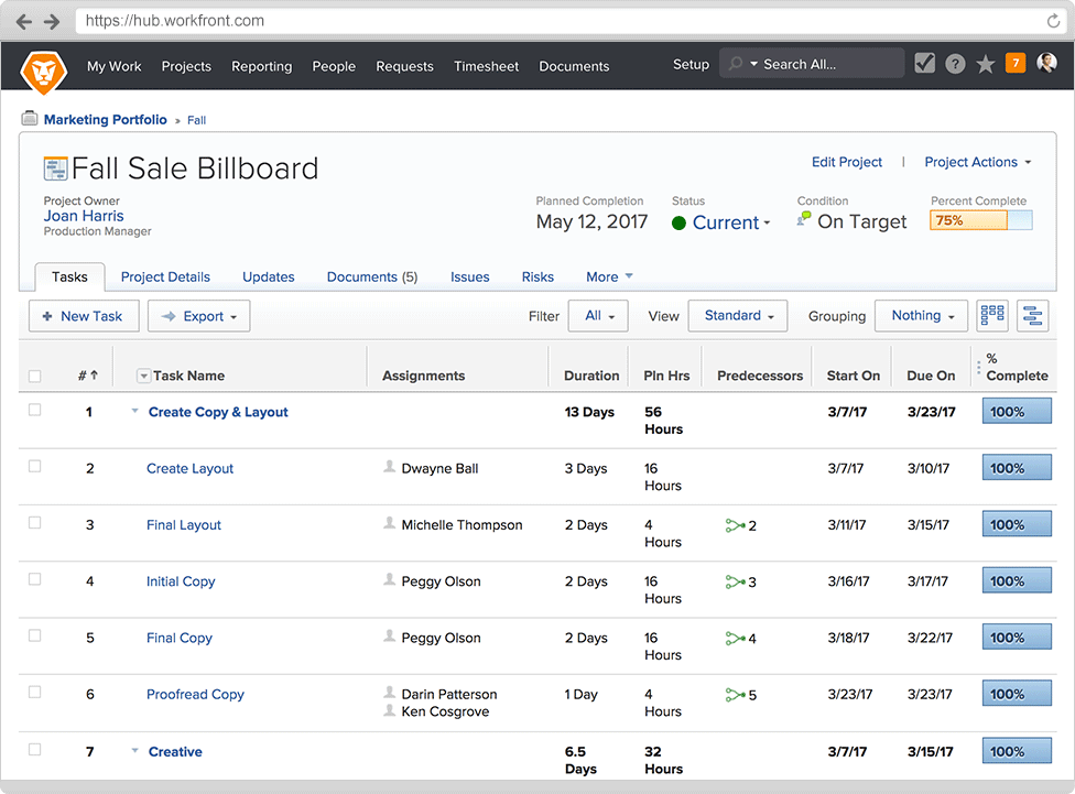 workfront workflow management