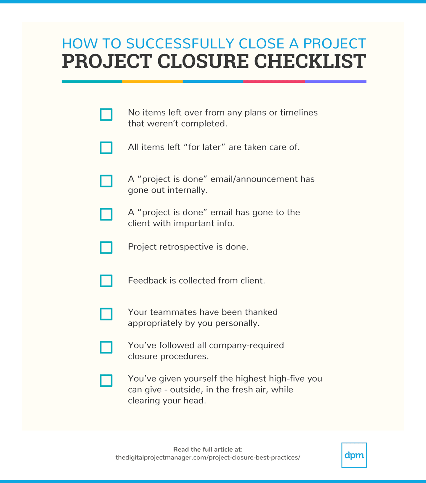 Close Your Projects Successfully With These Project 