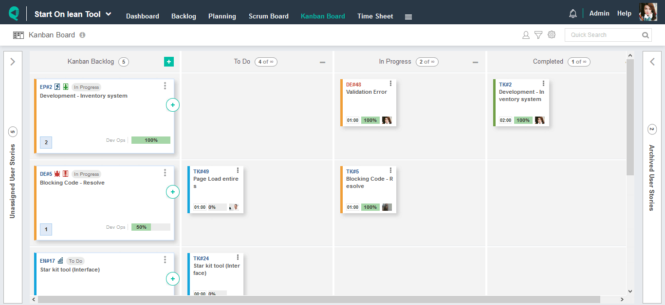 Quickscrum screenshot - 10 Of the Best Scrum Tools to Increase Your Team’s Productivity