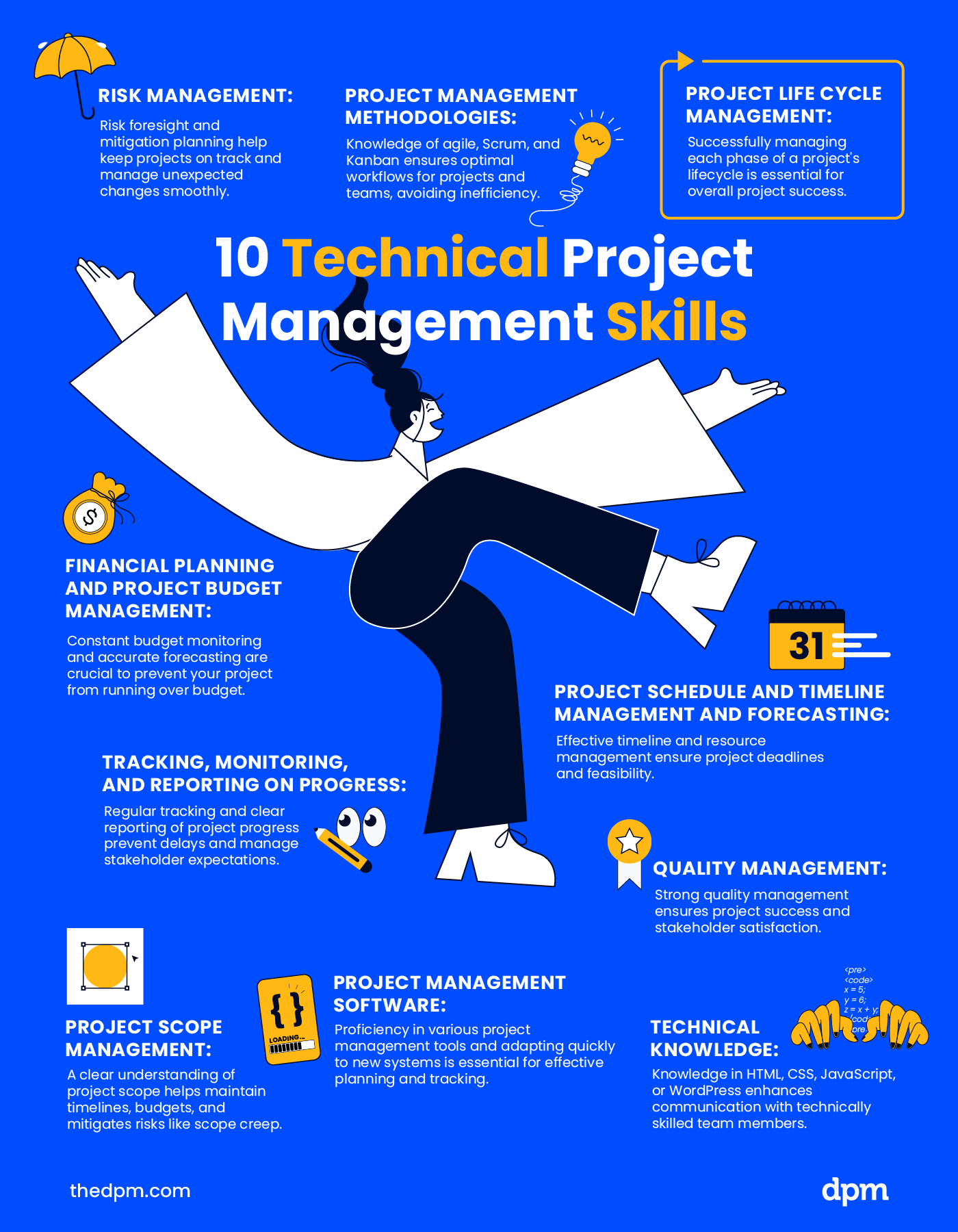 the top 10 technical project management skills to know