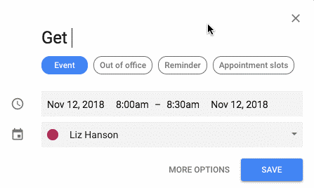 create a calendar event to set aside time to get organized