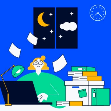 project manager experiencing burnout at work