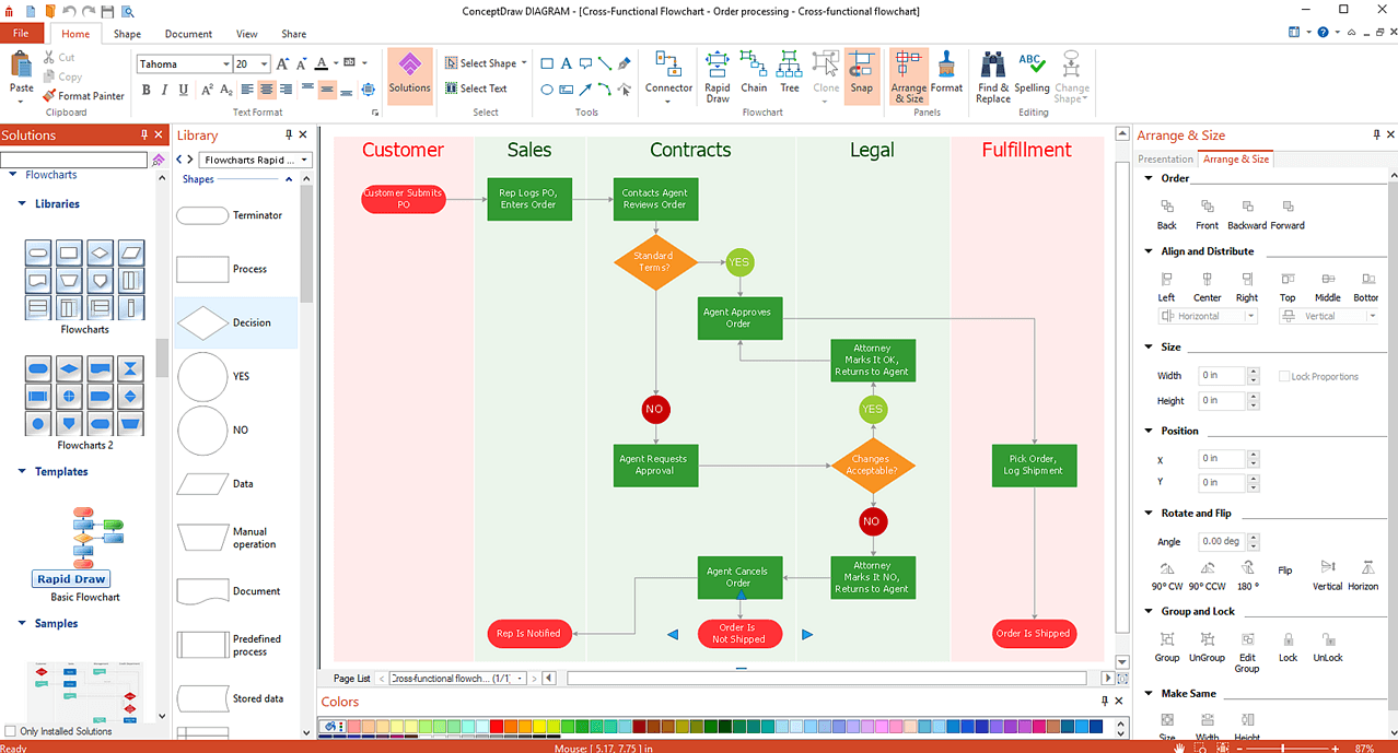 Microsoft Process Flow Chart Software