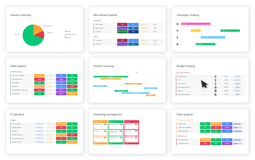 monday.com screenshot - projects