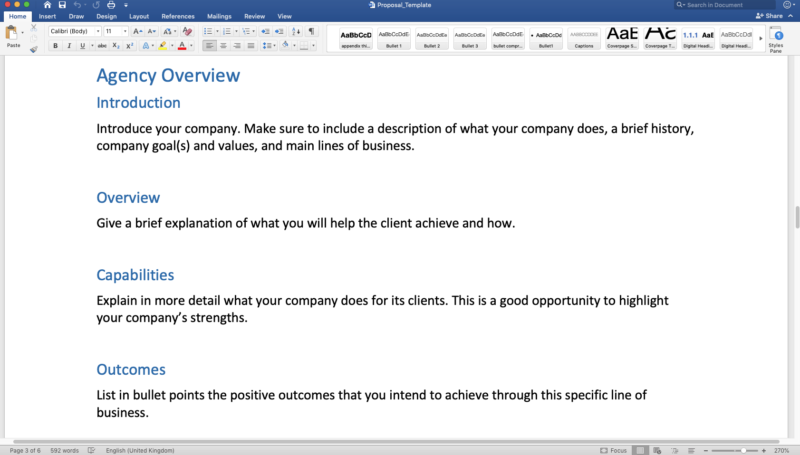 DPM offers project proposal templates for Pro Members.