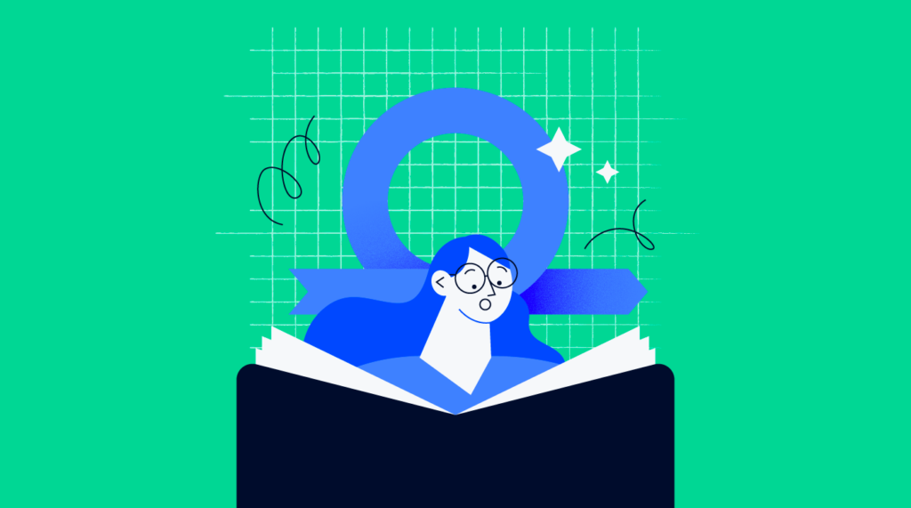 illustration of a project manager reading the agile manifesto
