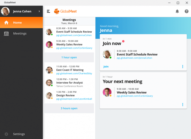 GlobalMeet Collaboration screenshot