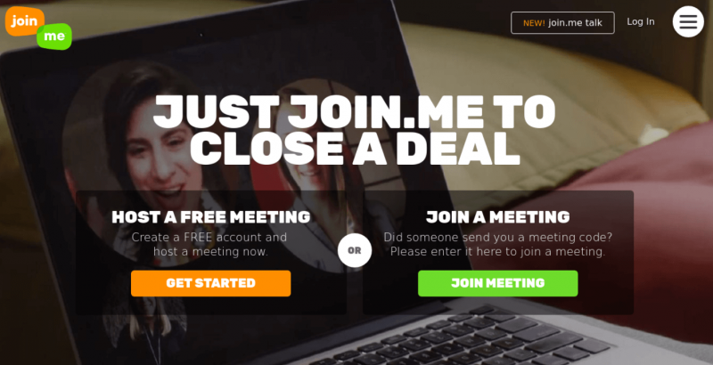 Join.me Screen Sharing Screenshot