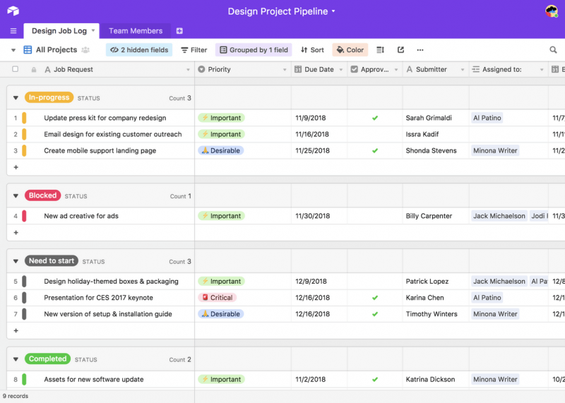 Airtable Client Database Tool Screenshot