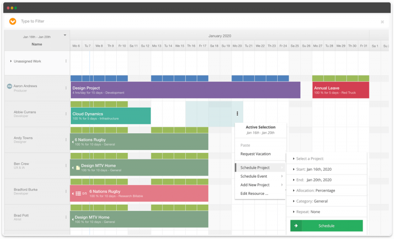 Hub Planner screenshot - 15 Best Project Scheduling Software Of 2022