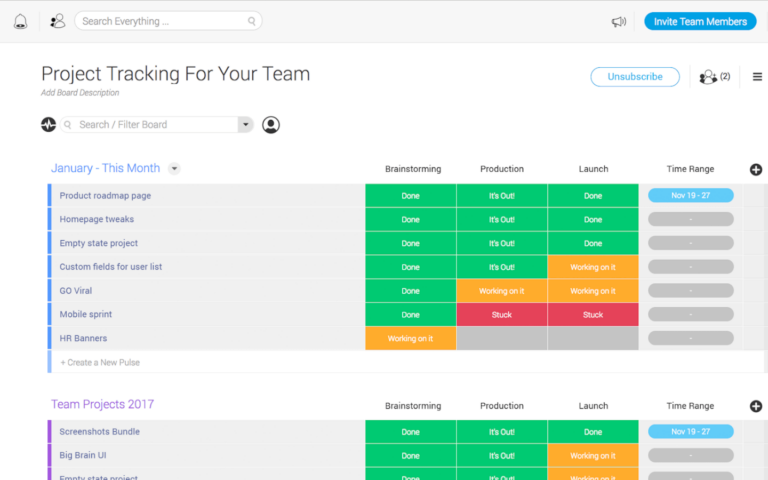 monday.com Screenshot