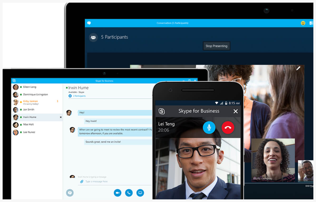 Skype for Business screenshot - 10 Best GoToMeeting Alternatives of 2021 with Pros &#038; Cons