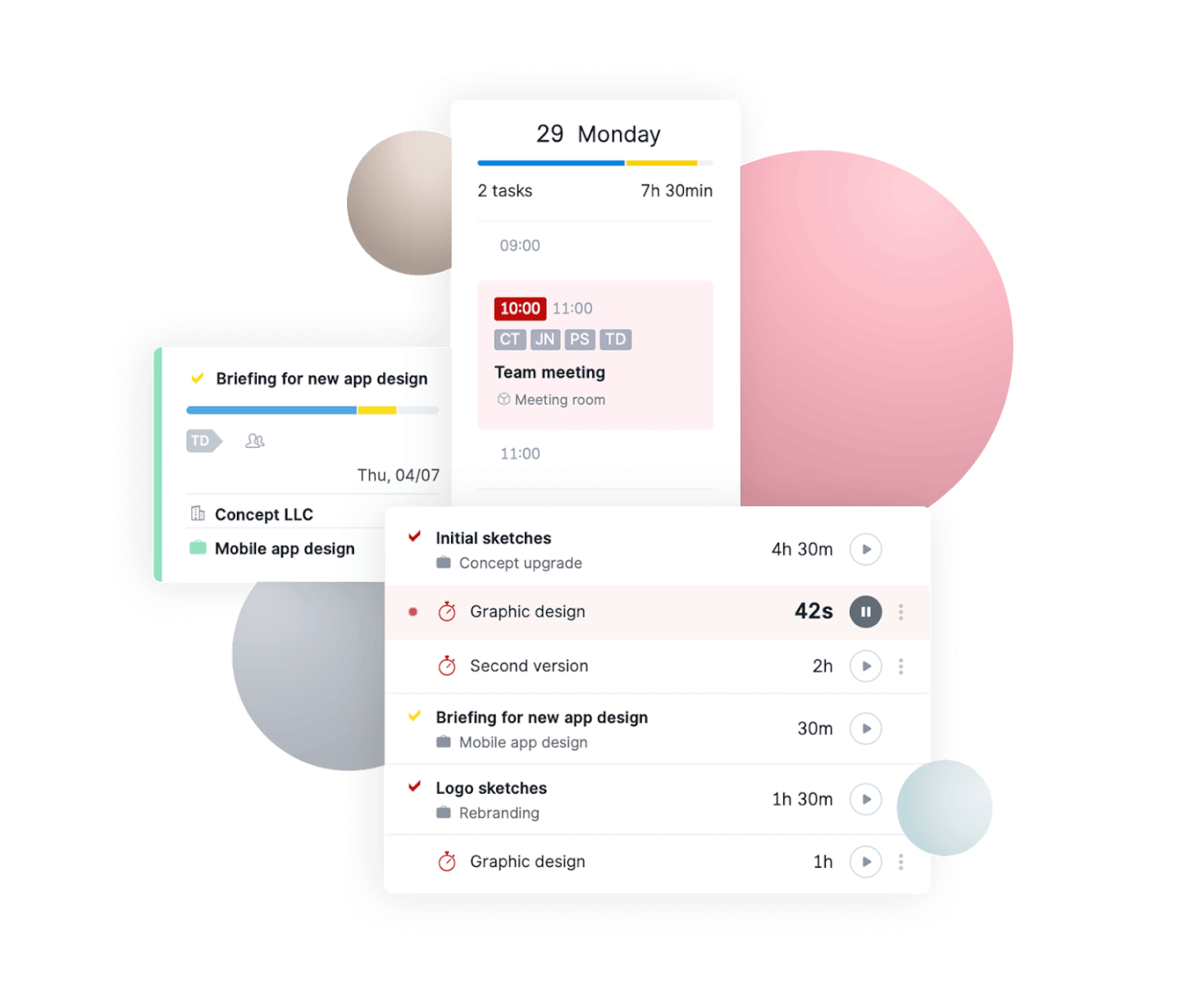 Work Scheduling & Tracking Scoro screenshot