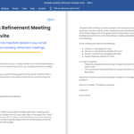 Backlog Refinement Email Template Screenshot