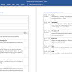 Internal Kickoff Meeting Agenda Template Screenshot