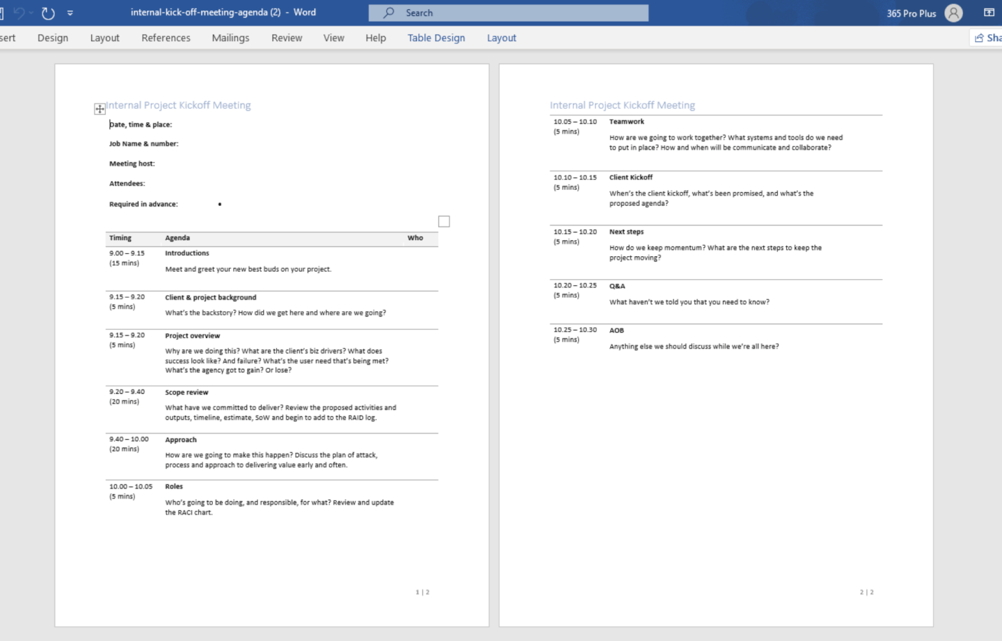 How To Run Internal Project Kickoffs (+ Agenda Template) Regarding Kick Off Meeting Agenda Template