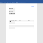 Project Charter Template Screenshot 2