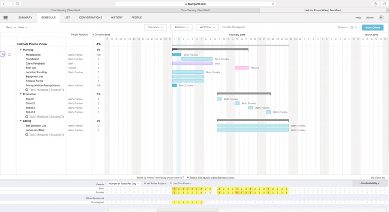TeamGantt screenshot - 15 Best Project Scheduling Software Of 2022