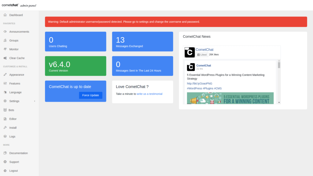 CometChat screenshot - 10 Best Help Desk Software, Service Desks & Ticketing Systems 2020