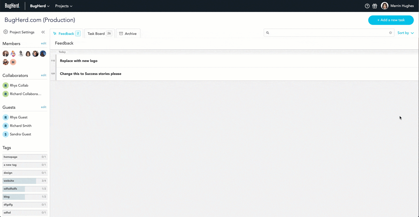 Screenshot of Triage
