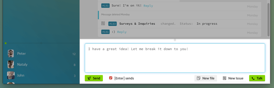 PrivMX Create a new file, task Screenshot
