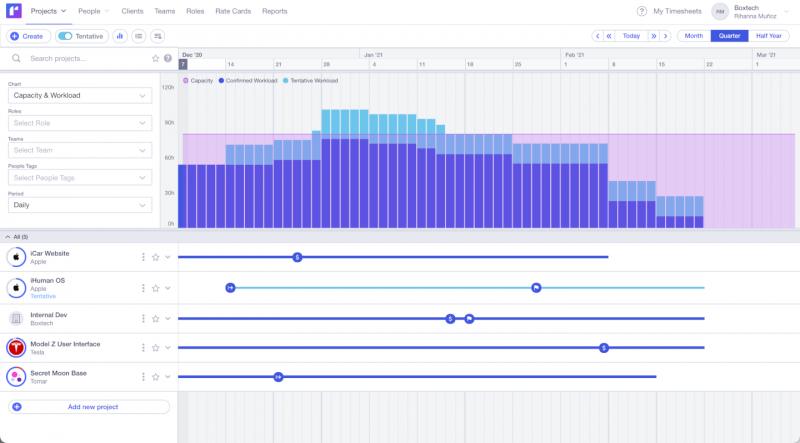 Runn screenshot - 15 Best Project Scheduling Software Of 2022